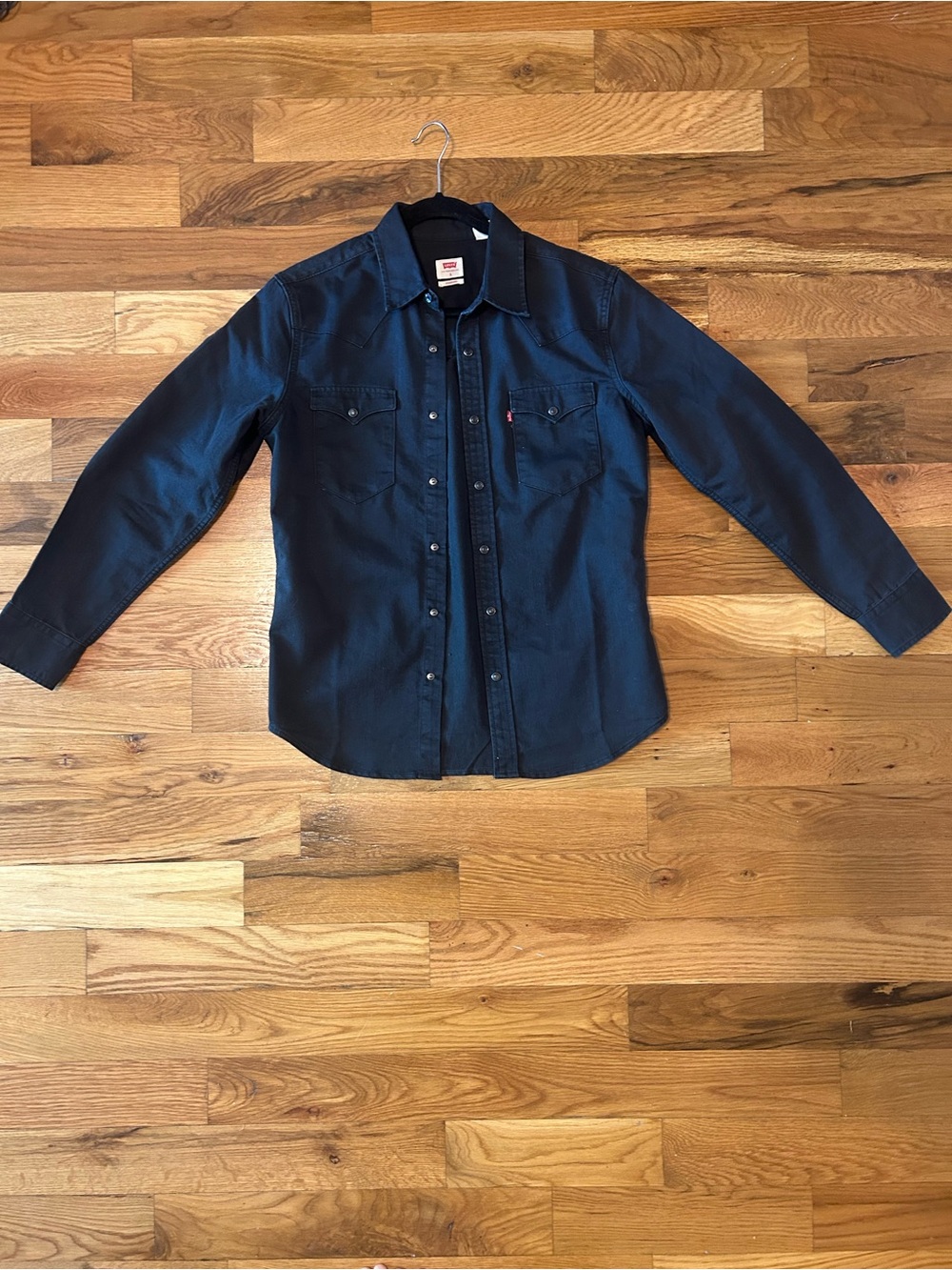 Levi’s Black Snap Button Up Dress Shirt